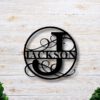 Custom Monogram Metal Sign 4