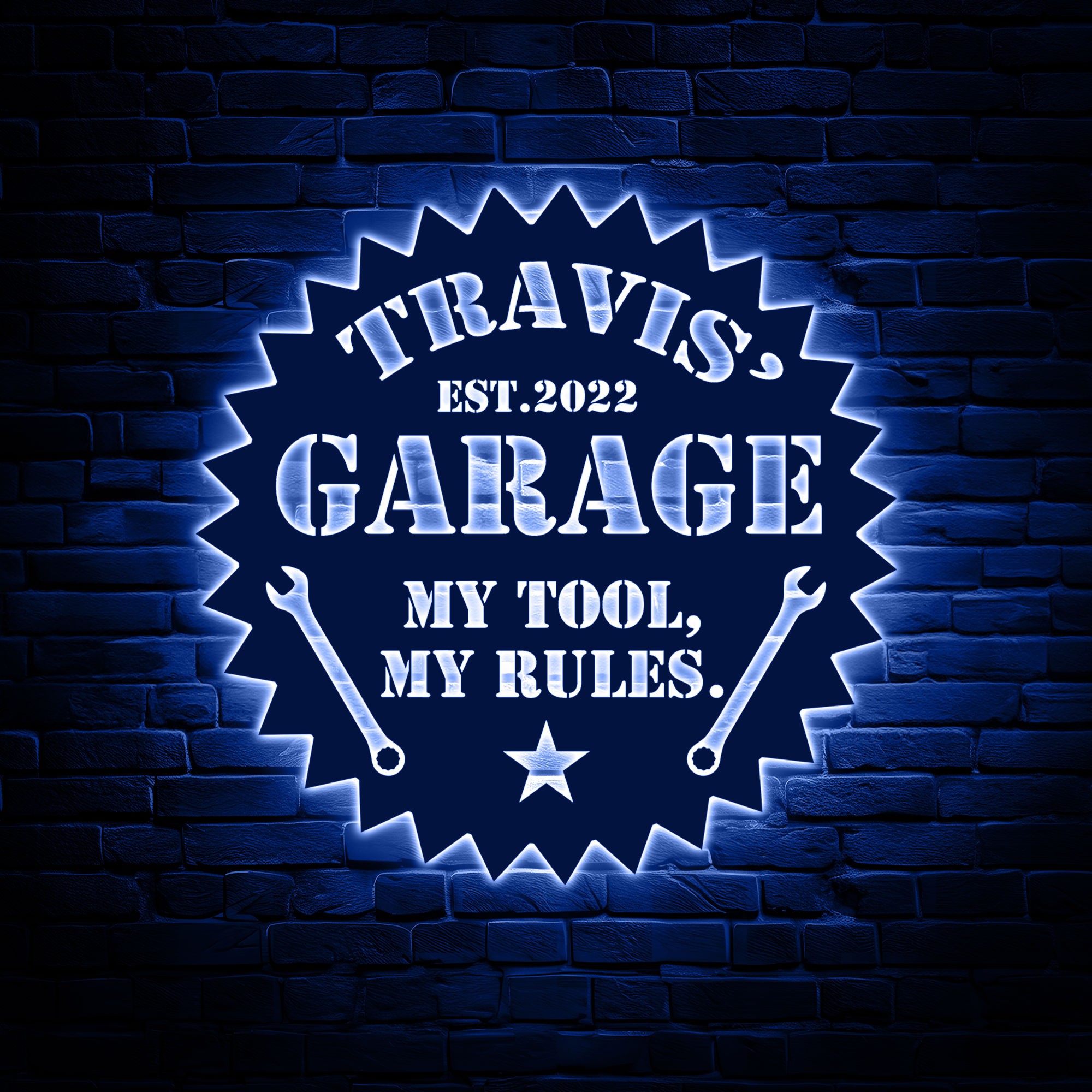 Personalized garage sign 1