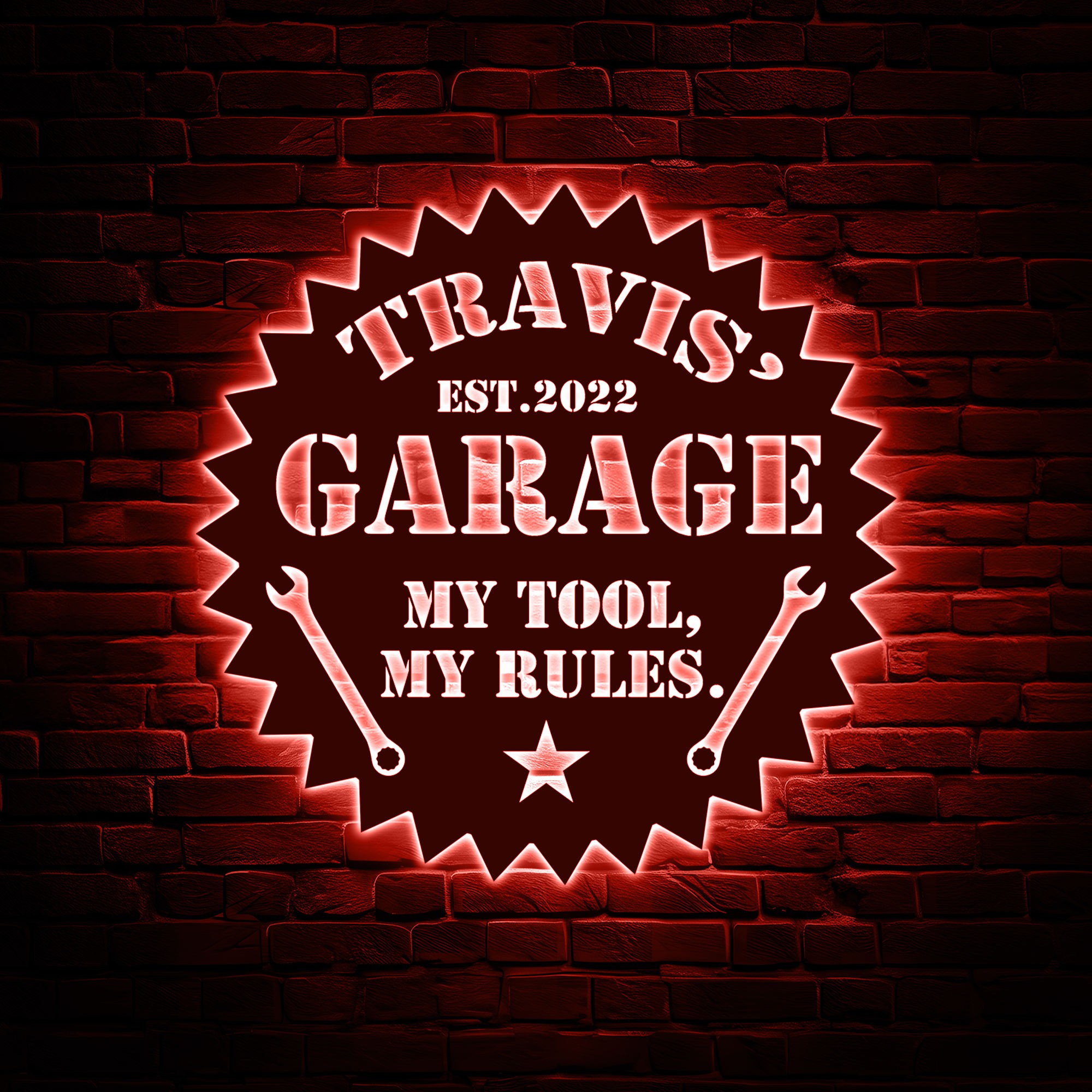 Personalized garage sign 2