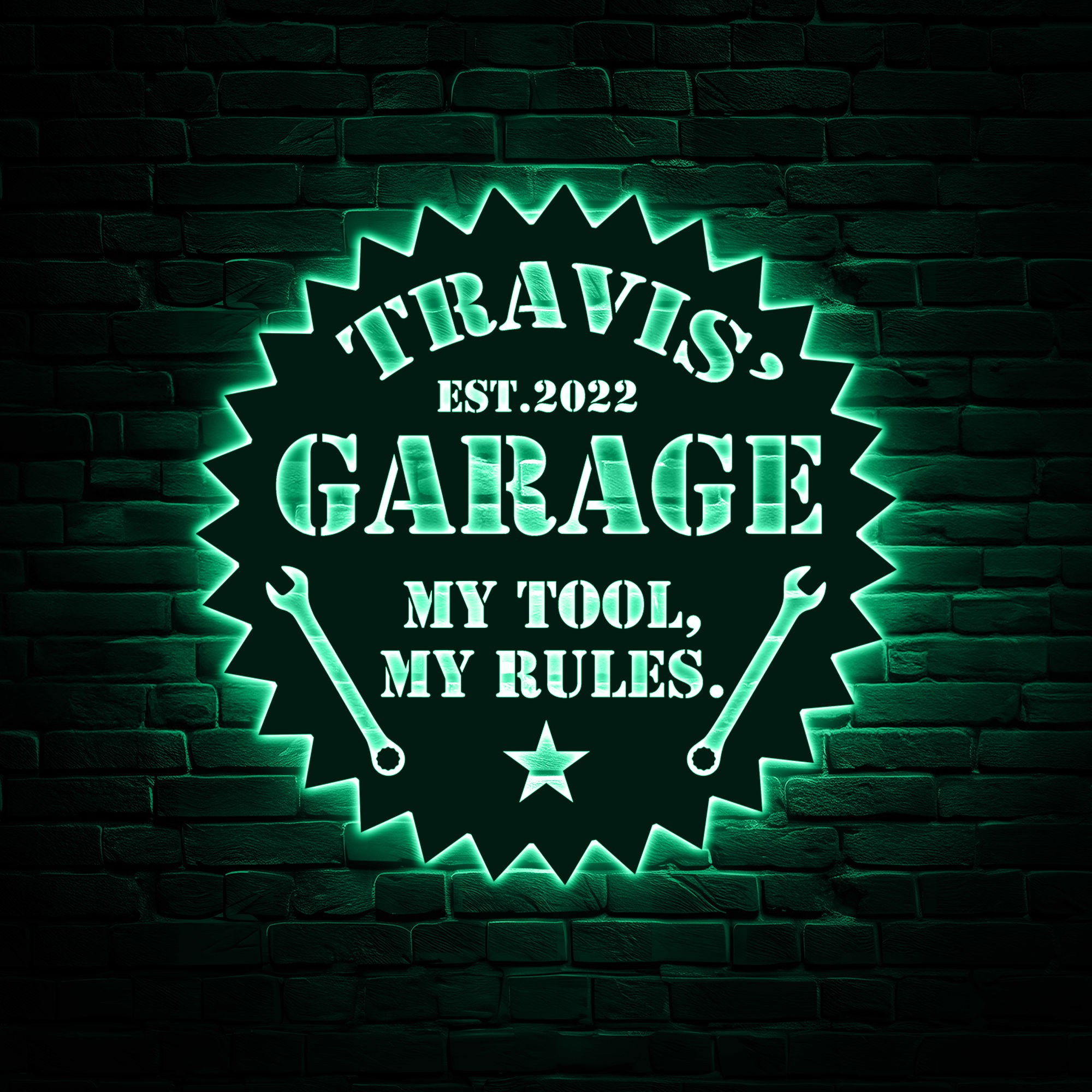 Personalized garage sign 3