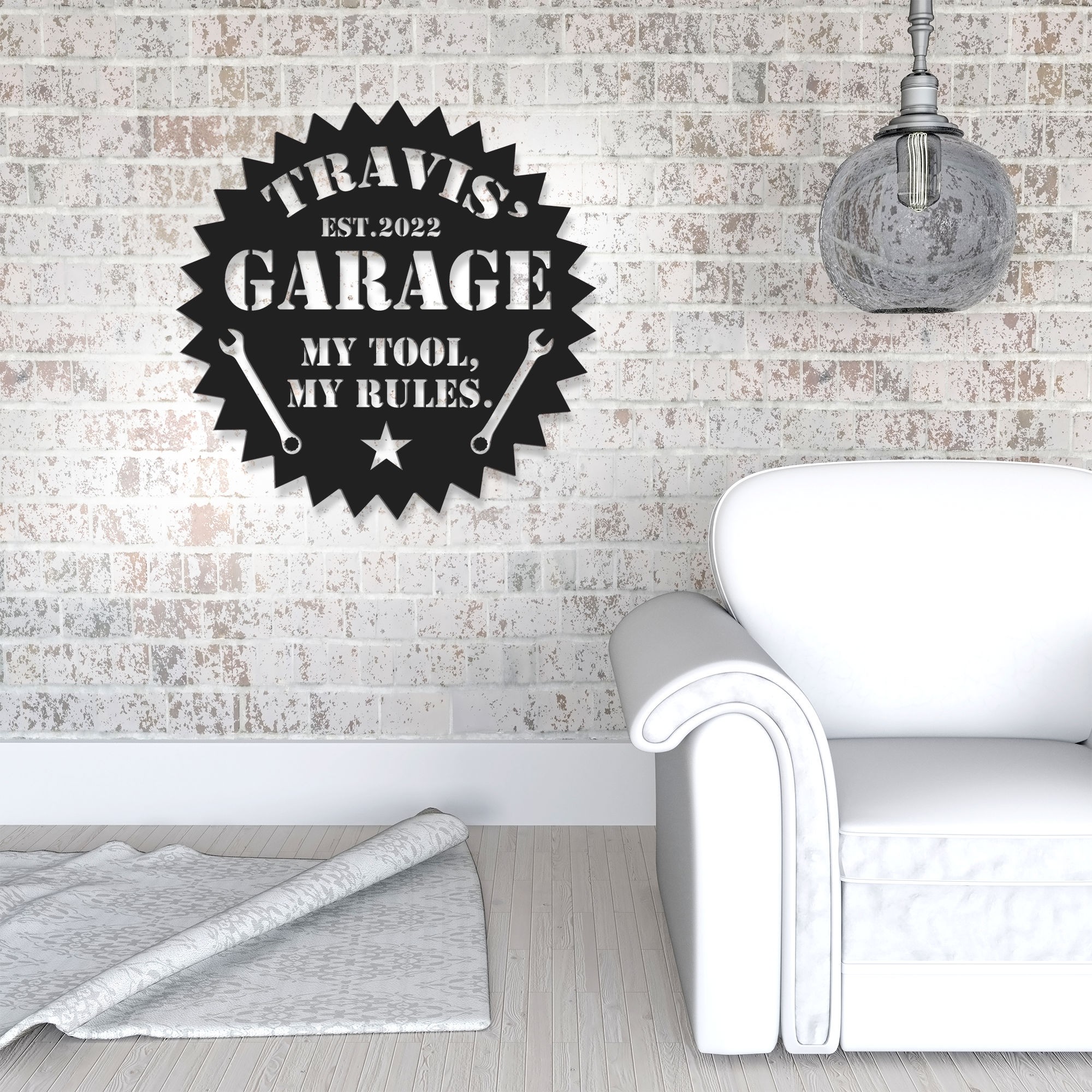 Personalized garage sign 5