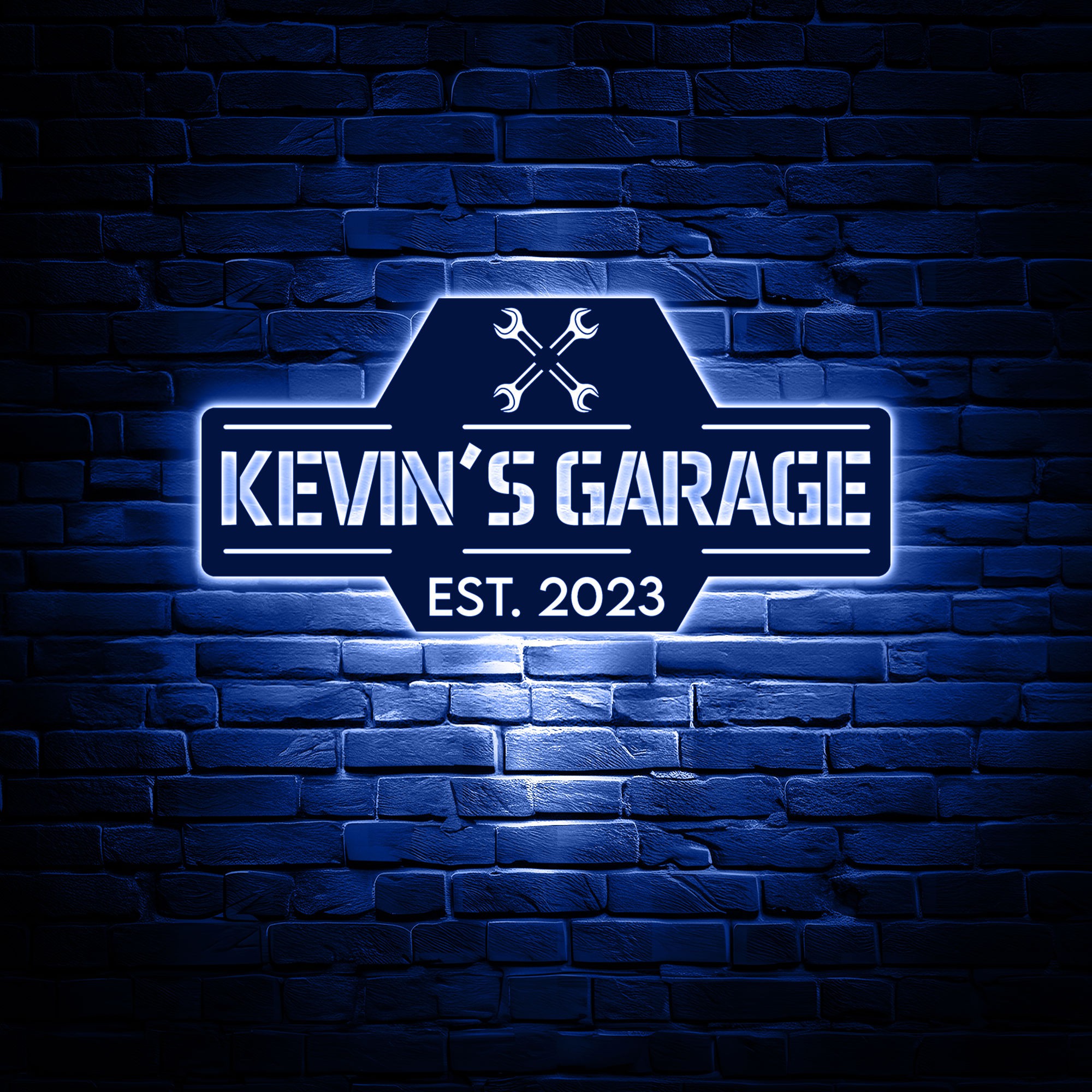 personalized metal garage sign for dad 1