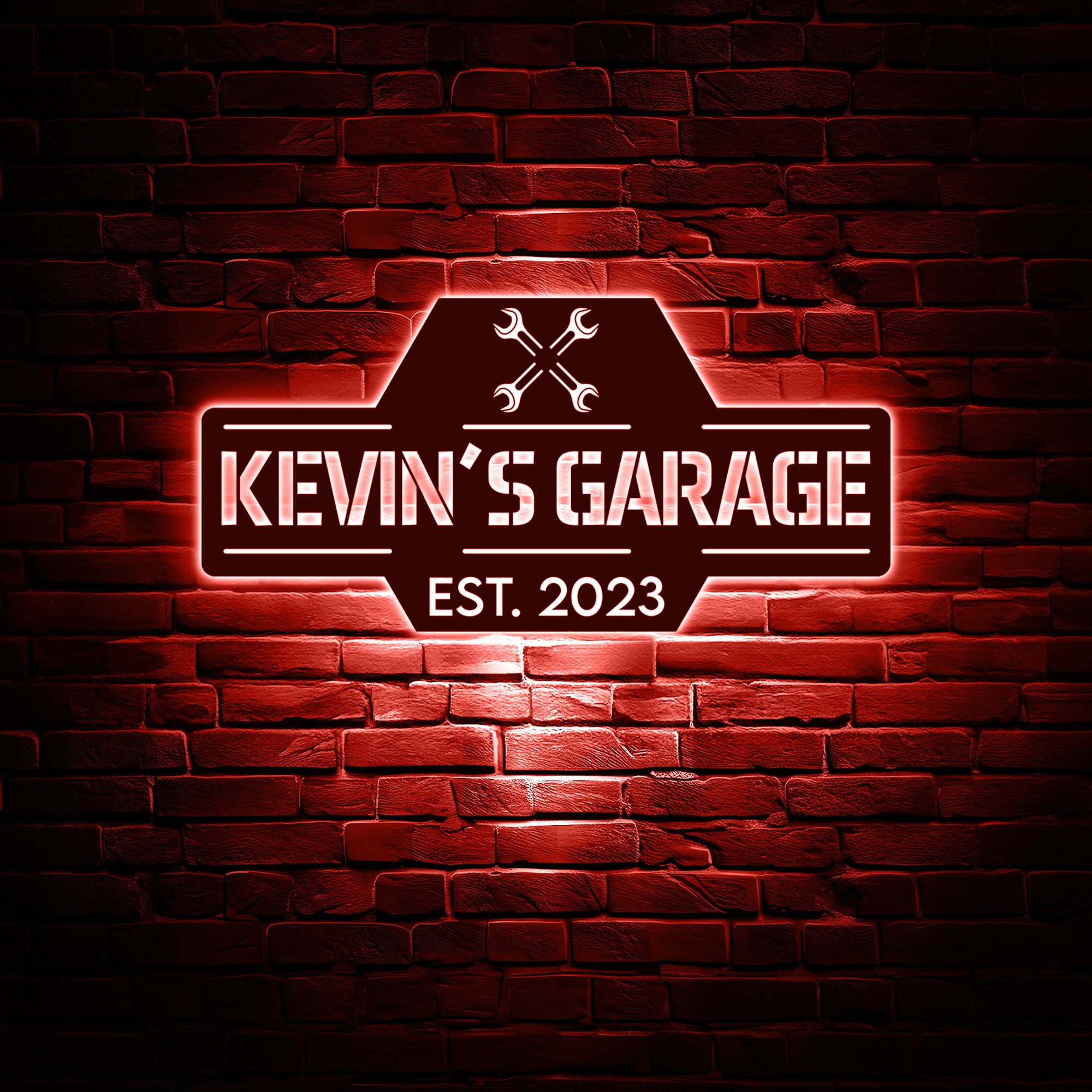 personalized metal garage sign for dad 2