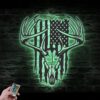 American-Deer-Hunting-Metal-Wall-Art-LED-Light-6