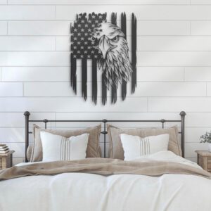 American-Eagle-US-Flag-Metal-Wall-Art-LED-Light-2