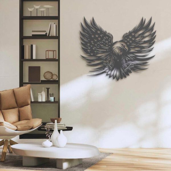 American-Eagle-US-Flag-Metal-Wall-Art-LED-Light-5-1