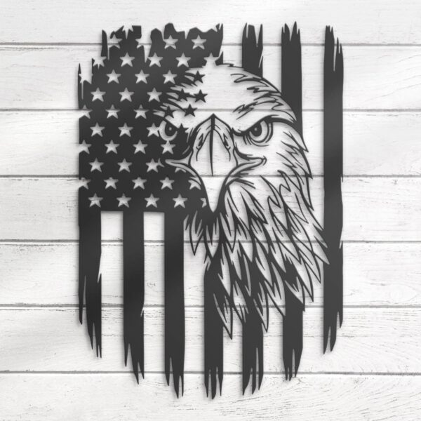 American-Eagle-US-Flag-Metal-Wall-Art-LED-Light-7