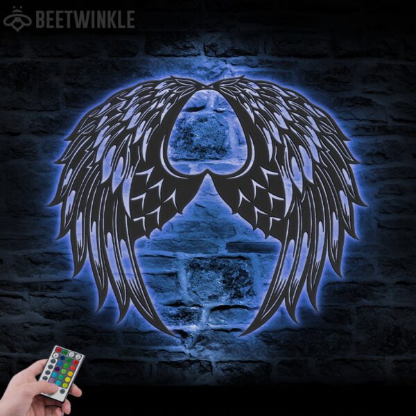 Angel-Wings-Metal-Wall-Art-LED-Light-2