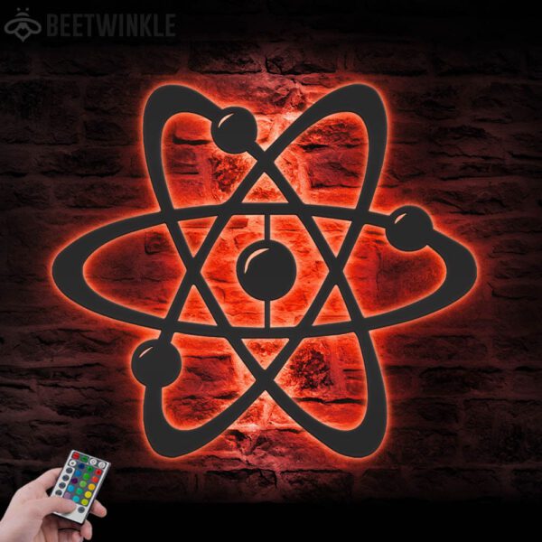 Atom-Physics-Metal-Wall-Art-LED-Light-4