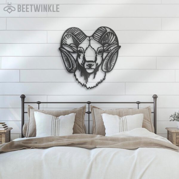 Bighorn-Sheep-Wild-Animal-Metal-Wall-Art-LED-Light-8