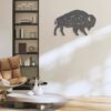 Bison-Wildflower-Farmhouse-Metal-Wall-Art-LED-Light-4