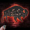 Bison-Wildflower-Farmhouse-Metal-Wall-Art-LED-Light-7