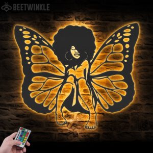 Black-Girl-Magic-Butterfly-Metal-Wall-Art-with-LED-Light-2