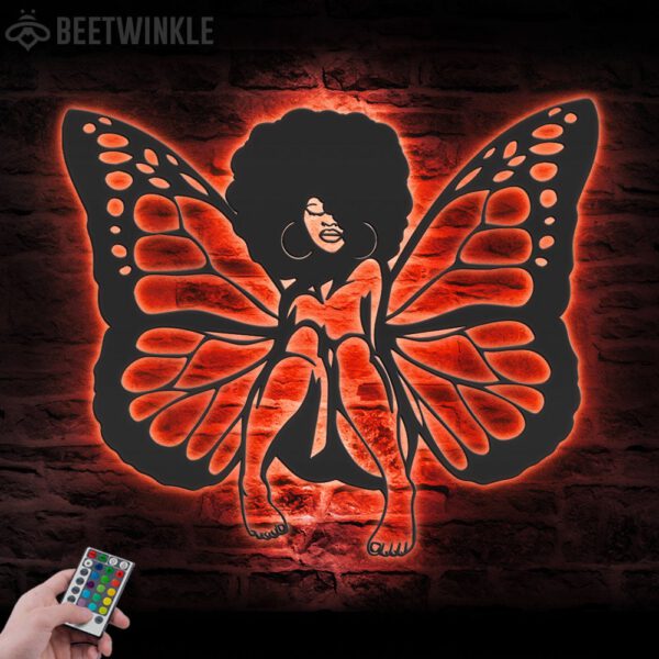 Black-Girl-Magic-Butterfly-Metal-Wall-Art-with-LED-Light-5