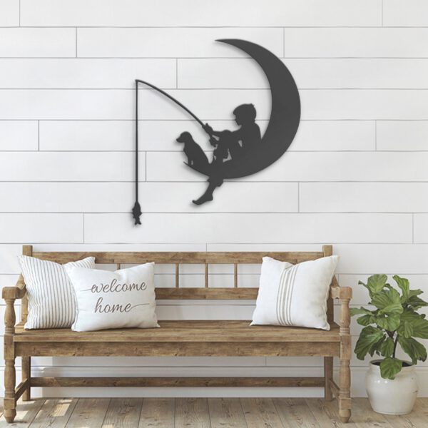 Boy-And-Dog-Fishing-On-The-Moon-Metal-Wall-Art-With-LED-Light-4