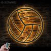 Boy-Ball-Volleyball-Metal-Wall-Art-LED-Light