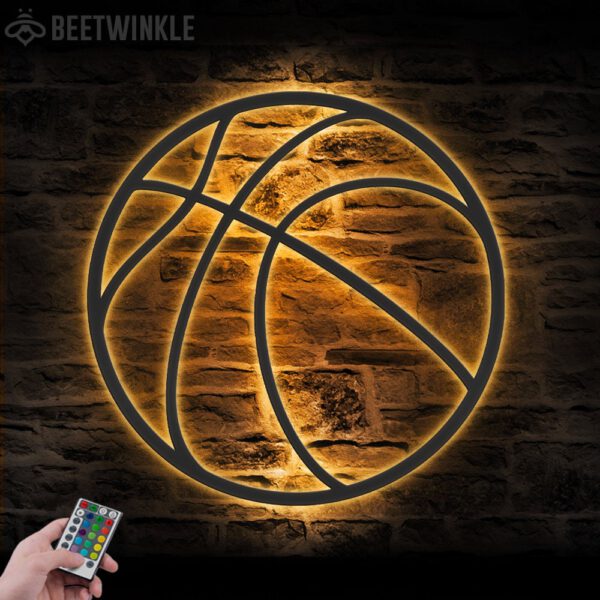 Boy-Basketball-Monogram-Metal-Wall-Art-LED-Light-6