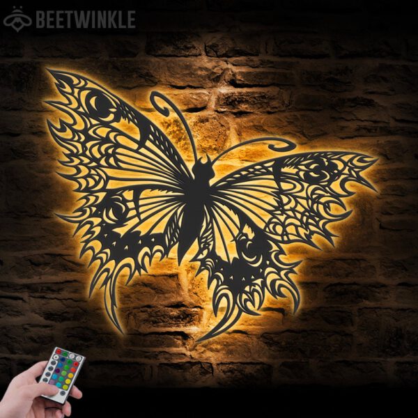 Butterfly-Metal-Wall-Art-LED-Light-5