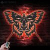 Butterfly-Skull-Metal-Wall-Art-with-LED-Light-4