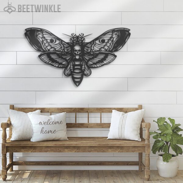 Butterfly-Skull-Metal-Wall-Art-with-LED-Light-7-2