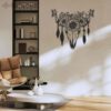 Butterfly-Sunflower-Cow-Skull-Farmhouse-Metal-Wall-Art-LED-Light