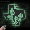 Cactuses-Desert-Texas-Map-Metal-Wall-Art-LED-Light-5