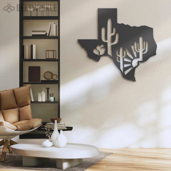 Cactuses-Desert-Texas-Map-Metal-Wall-Art-LED-Light-8