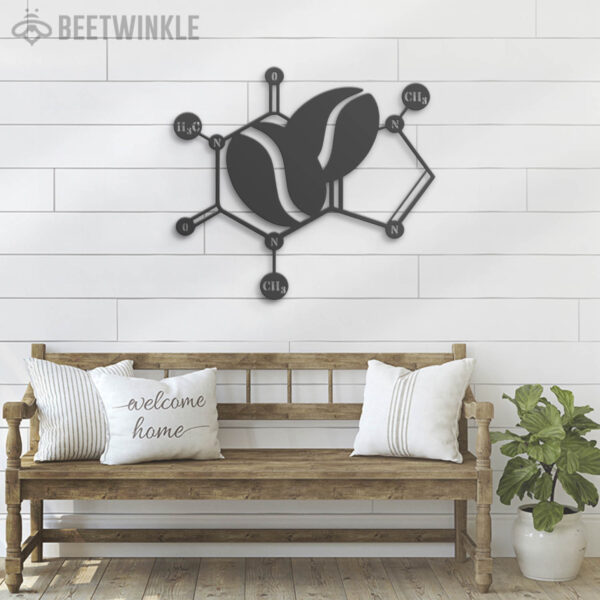 Caffeine-Molecule-Metal-Wall-Art-LED-Light-5