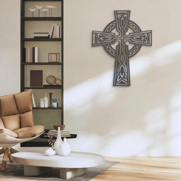 Celtic-Cross-Metal-Wall-Art-LED-Light-2