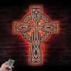 Celtic-Cross-Metal-Wall-Art-LED-Light-6