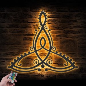 Celtic-Motherhood-Symbol-Metal-Wall-Art-LED-Light-2-3