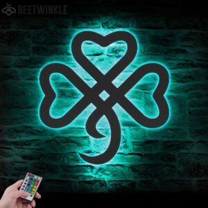 Clover-Metal-Wall-Art-LED-Light-3