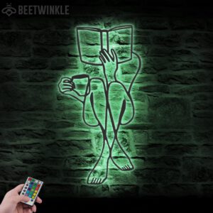 Coffee-Book-Reading-Line-Art-Metal-Wall-Art-LED-Light-3