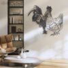 Couple-Chicken-Farmhouse-Metal-Wall-Art-LED-Light-3