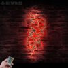 Couple-Woman-Face-Love-line-Metal-Wall-Art-LED-Light-8