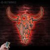 Cow-Skull-Desert-Metal-Wall-Art-LED-Light-1