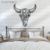 Cow-Skull-Desert-Metal-Wall-Art-LED-Light-3-1