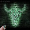 Cow-Skull-Desert-Metal-Wall-Art-LED-Light-5-1