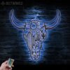 Cow-Skull-Desert-Metal-Wall-Art-LED-Light-6-1