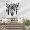 Cow-Skull-Sunflower-Farmhouse-Metal-Wall-Art-LED-Light-7