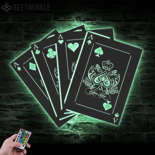 Custom-Ace-Poker-Card-Casino-Metal-Wall-Art-LED-Light