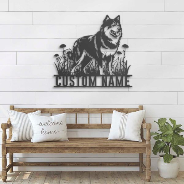 Custom-Alaskan-Malamute-Metal-Wall-Art-LED-Light_4