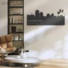 Custom-Albuquerque-Skyline-Metal-Wall-Art-LED-Light-6