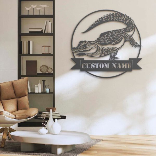 Custom-Alligator-Metal-Wall-Art-LED-Light-3