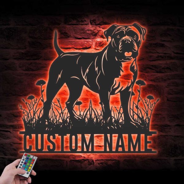 Custom-American-Bulldog-Metal-Wall-Art-LED-Light_5