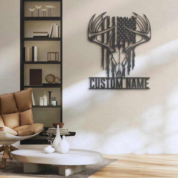 Custom-American-Deer-Hunting-Metal-Wall-Art-LED-Light-8