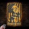 Custom-American-Eagle-US-Flag-Fallen-Soldier-Metal-Wall-Art-LED-Light-6