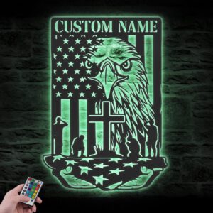 Custom-American-Eagle-US-Flag-Metal-Wall-Art-LED-Light-2-4