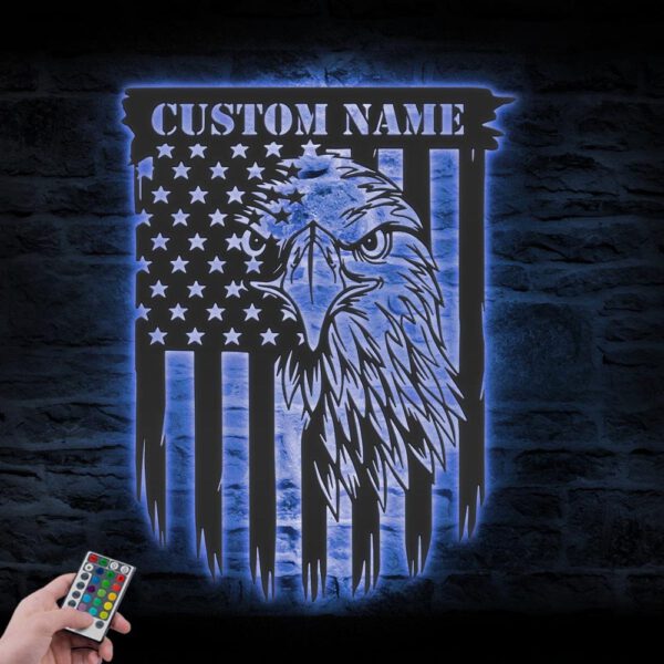 Custom-American-Eagle-US-Flag-Metal-Wall-Art-LED-Light-4-2