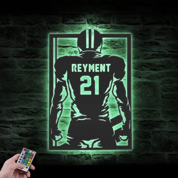 Custom-American-Football-Metal-Wall-Art-LED-Light-3